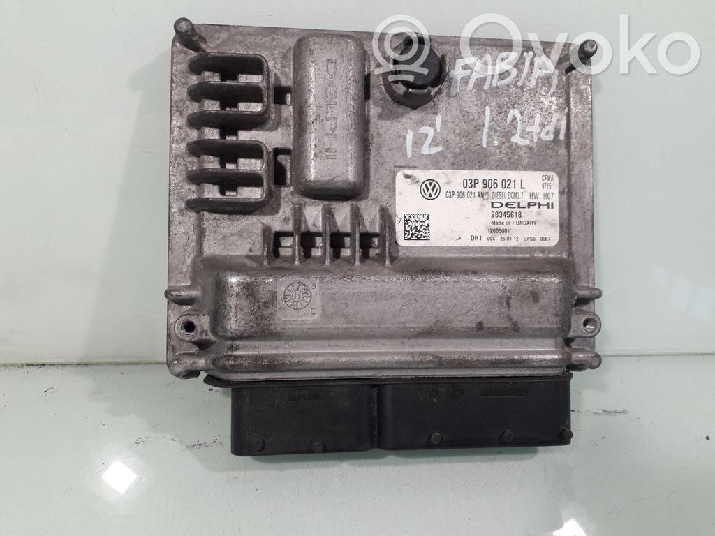 Skoda Fabia Mk2 (5J) Engine control unit/module 