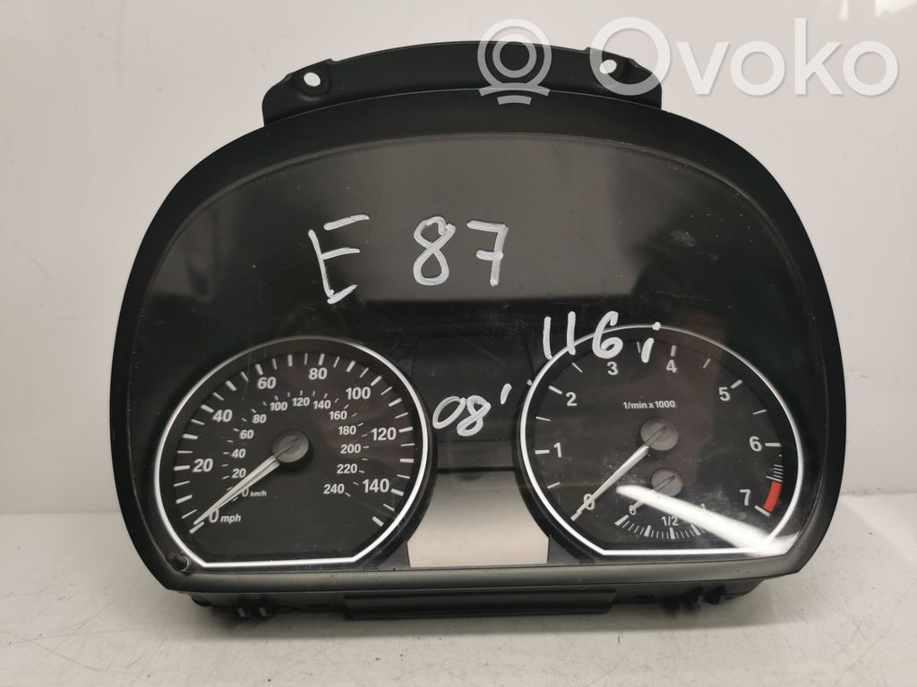 BMW 1 E81 E87 Speedometer (instrument cluster) 