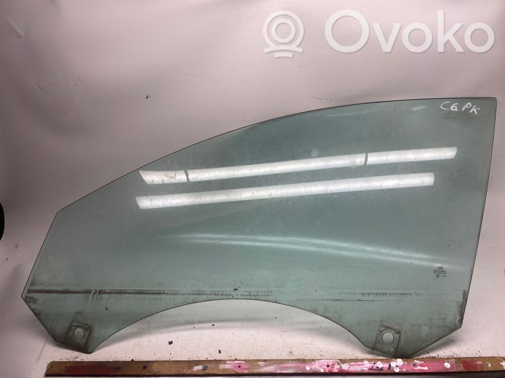 Audi A6 S6 C6 4F Front door window glass four-door 