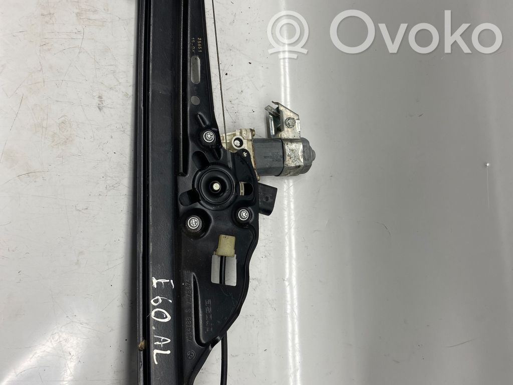 BMW 5 E60 E61 Rear door window regulator with motor 