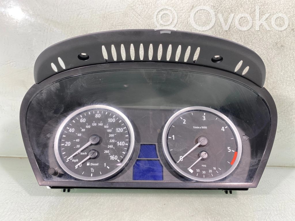BMW 5 E60 E61 Spidometrs (instrumentu panelī) 