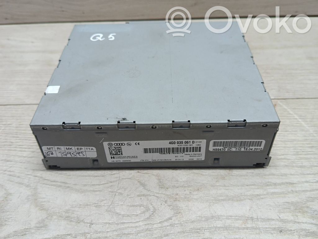 Audi Q5 SQ5 8R Panel / Radioodtwarzacz CD/DVD/GPS 