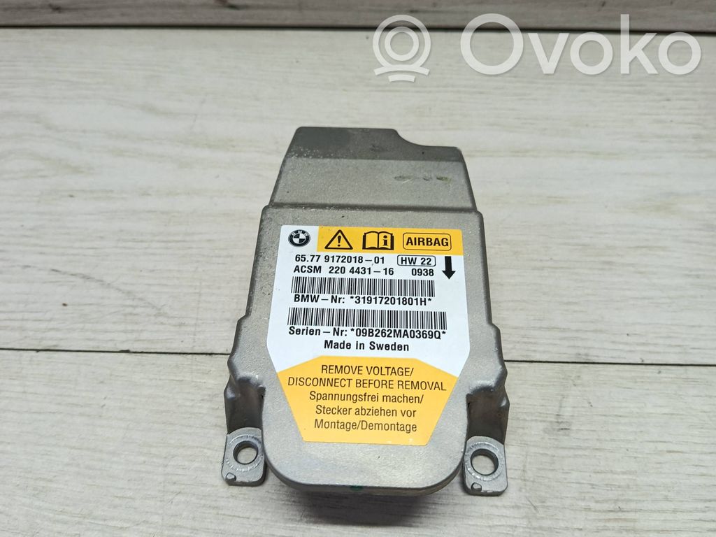 BMW 5 E60 E61 Centralina/modulo airbag 