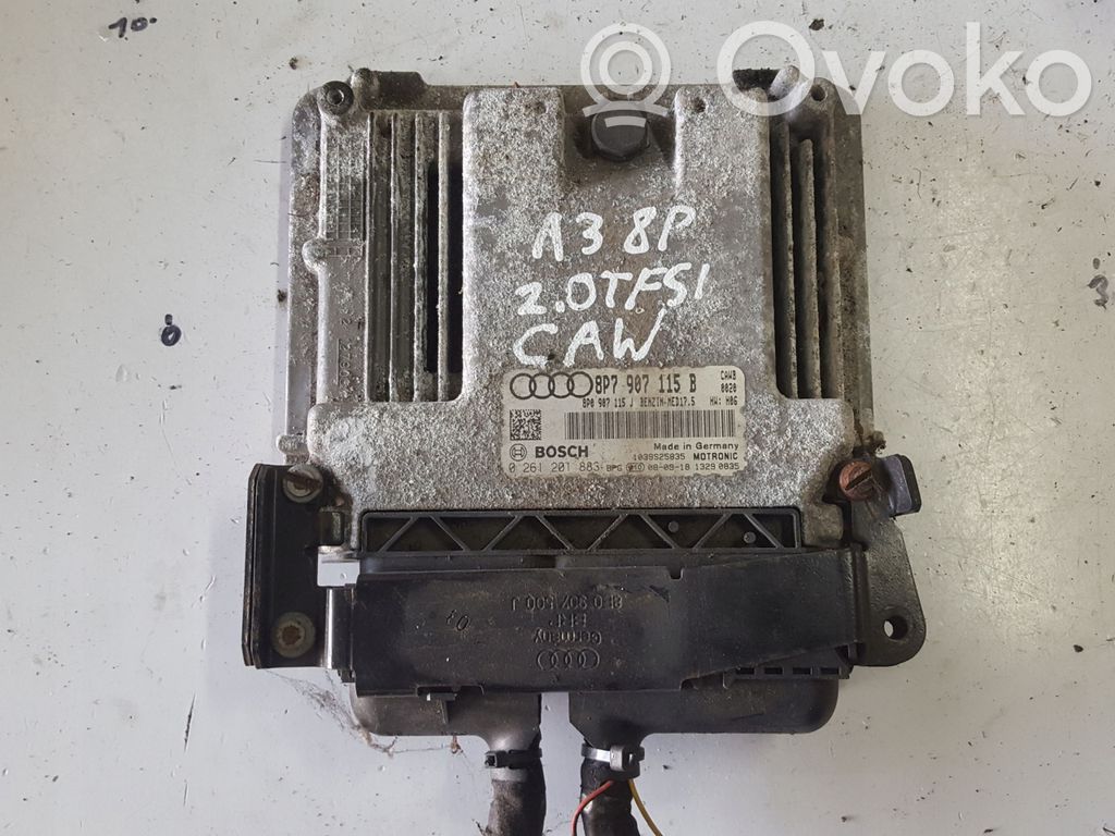 Audi A3 S3 8P Engine control unit/module 