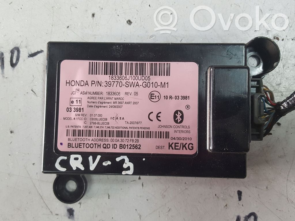 Модуль «Bluetooth»   39770SWAG010M1
