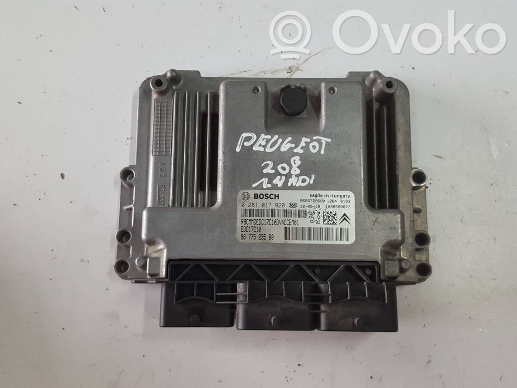 Engine control unit/module   9677529580,9666729680,0281017920