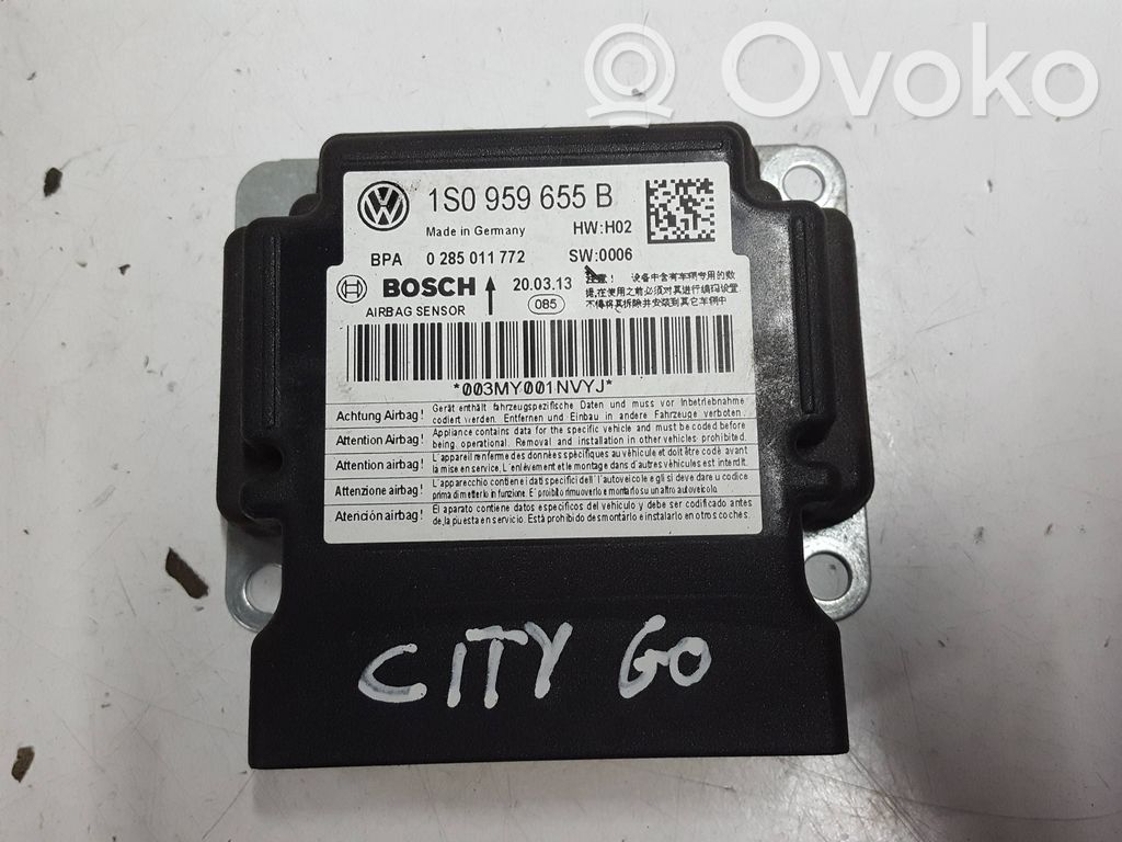 Airbag control unit/module   1S0959655B,1S0959655B,0285011772