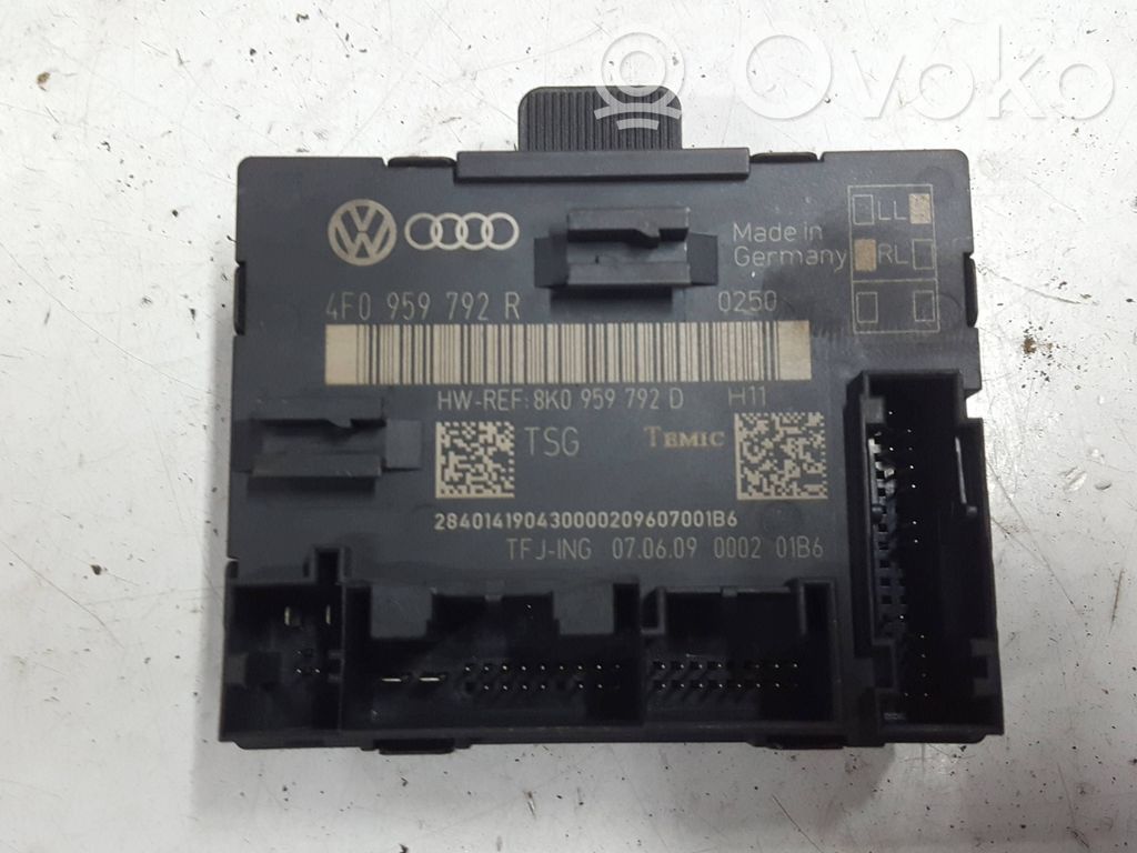 Unité de commande module de porte   4F0959792RXAUTOPX,4F0959792R,8K0959792D