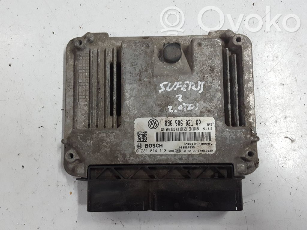 Skoda Superb B6 (3T) Engine control unit/module 