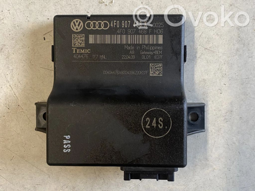 Audi A6 S6 C6 4F Gateway control module 