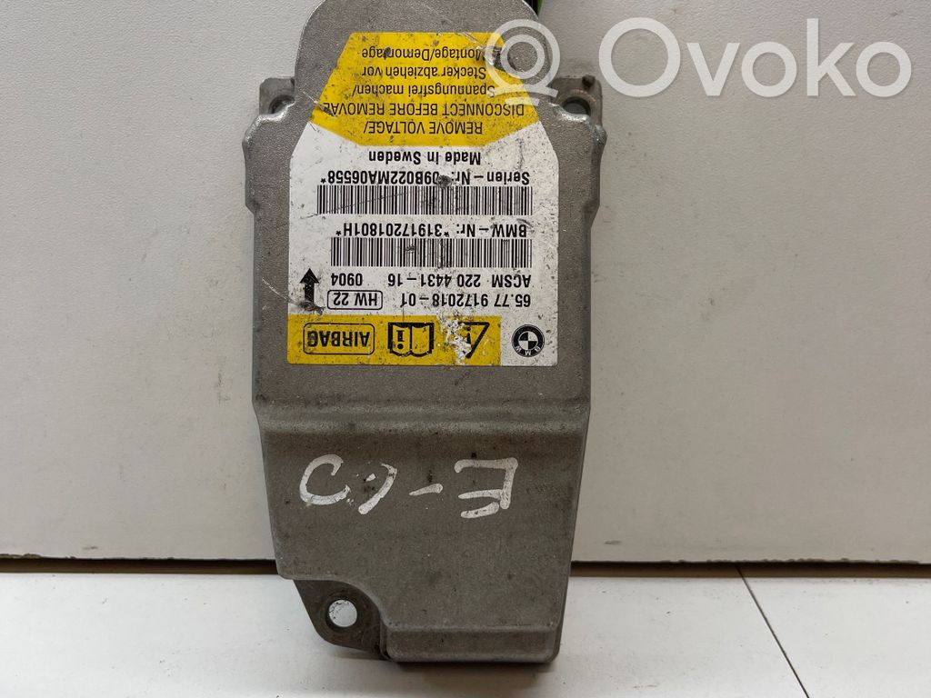 Airbag control unit/module   6577917201801,2204431,31917201801H