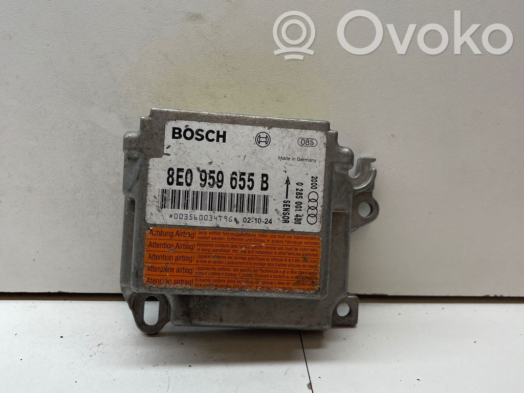 Sterownik / Moduł Airbag   8E0959655B,021024