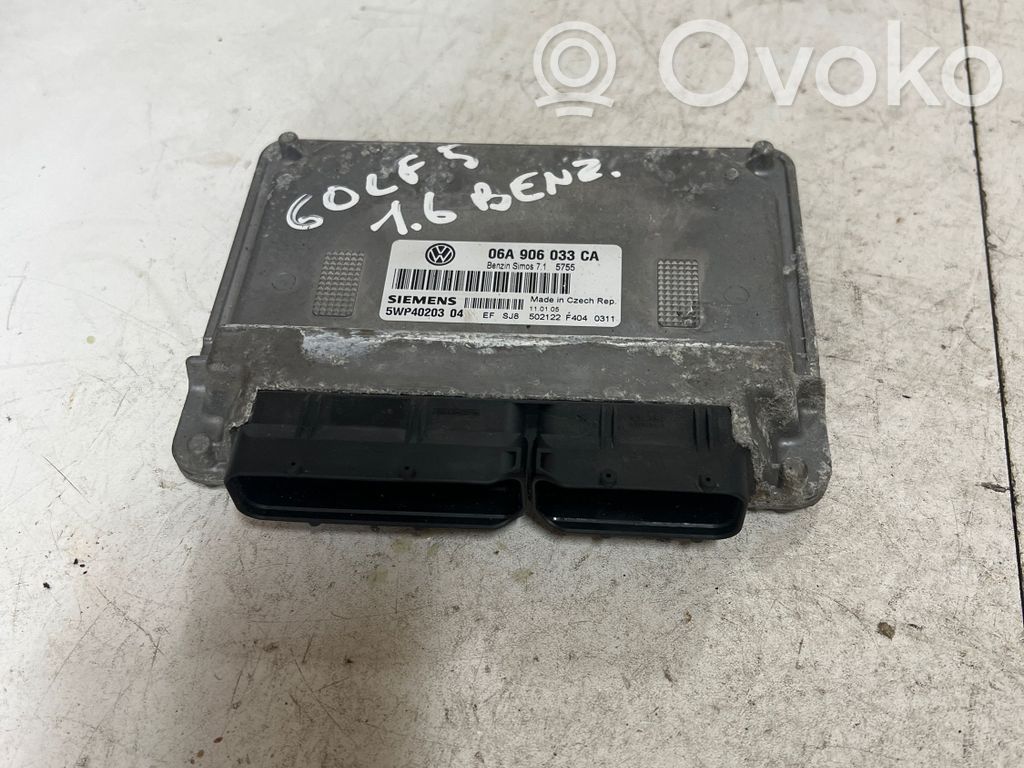 Engine control unit/module   06A906033CA,5WP4020304