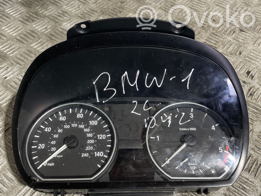 BMW 1 E81 E87 Velocímetro (tablero de instrumentos) 