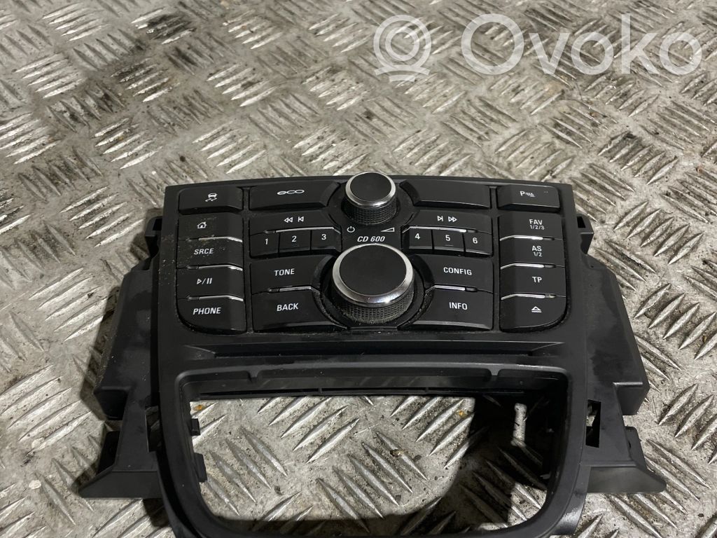 Opel Meriva B Moldura de la unidad delantera de radio/GPS 