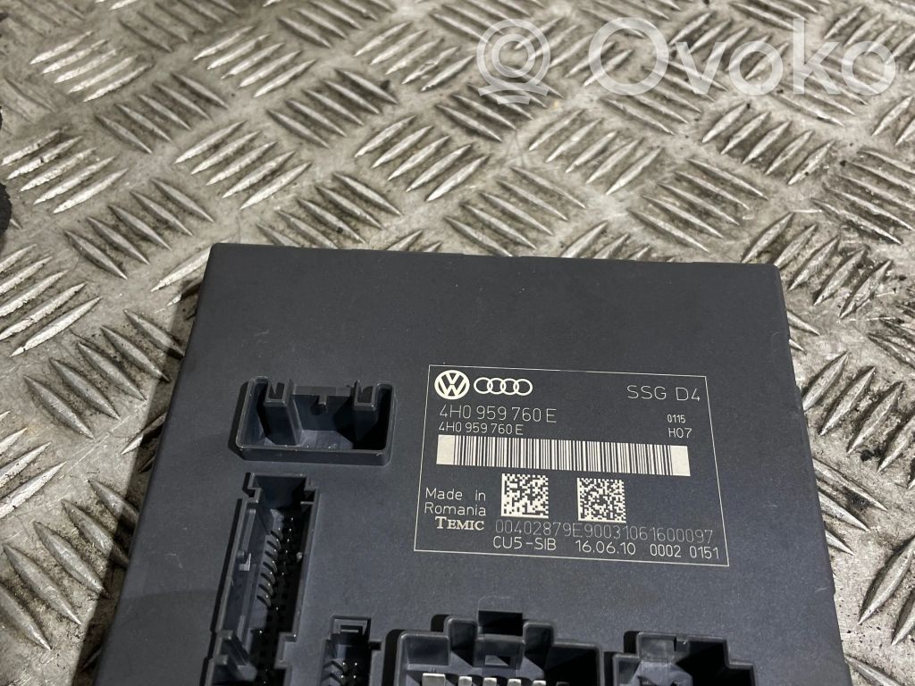 Audi A8 S8 D4 4H Module de commande de siège 