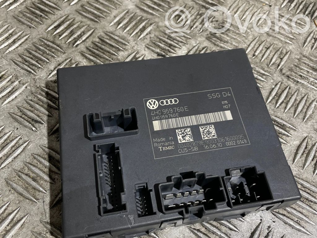 Audi A8 S8 D4 4H Module de commande de siège 