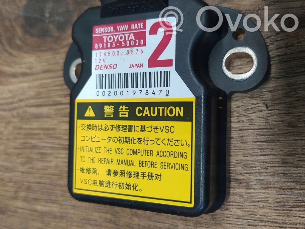 Lexus IS III XE30 Sensore d’urto/d'impatto apertura airbag 