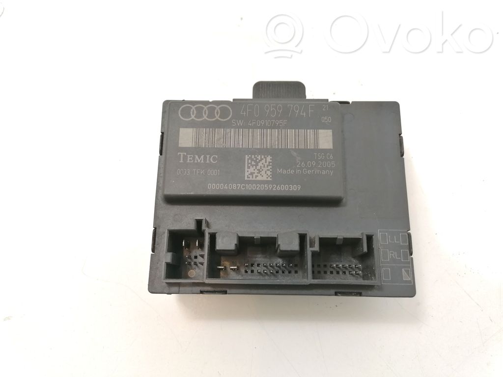 Audi A6 S6 C6 4F Door control unit/module 
