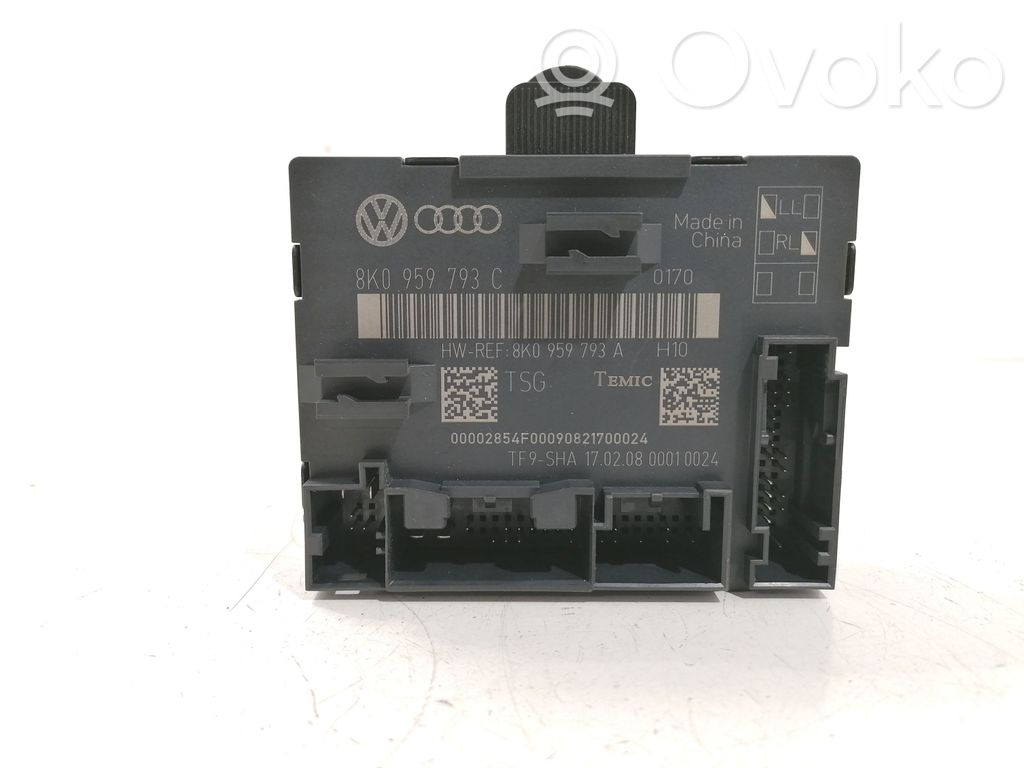 Audi A4 S4 B8 8K Unité de commande module de porte 
