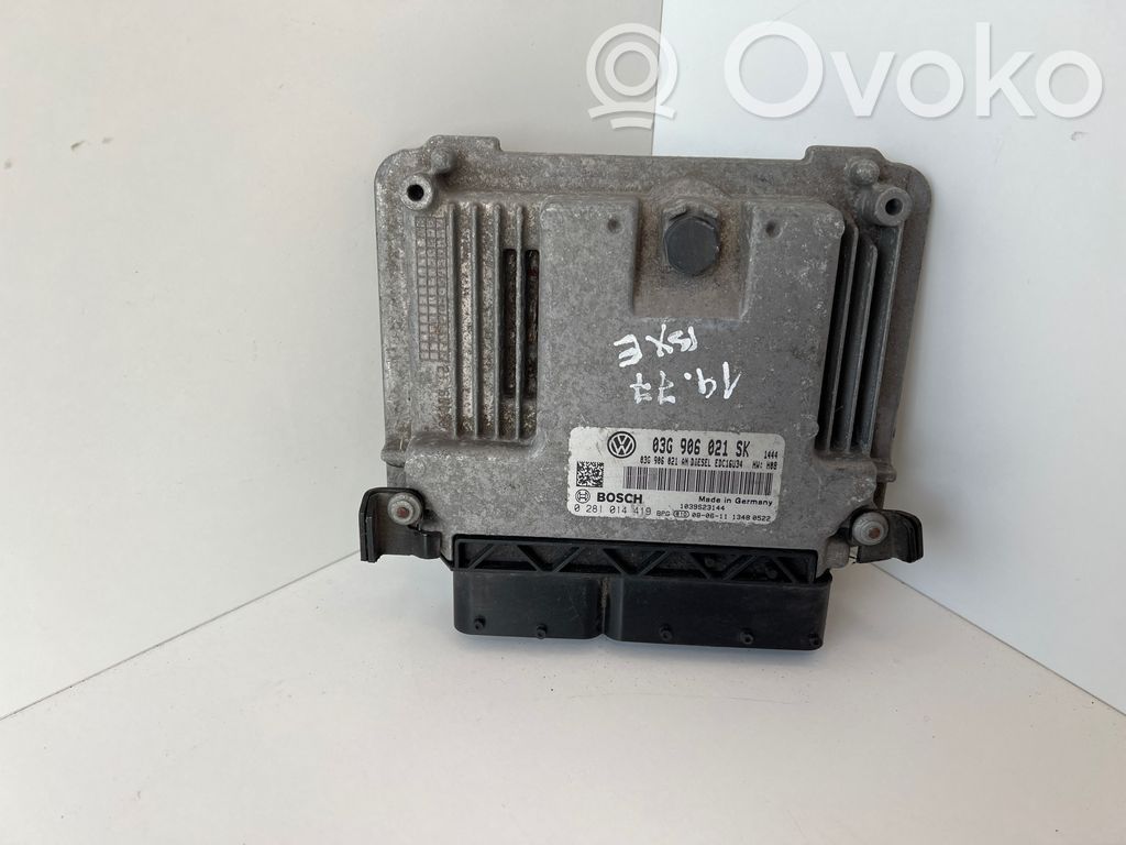 Engine control unit/module   03G906021SK,03G906021AN,0281014419