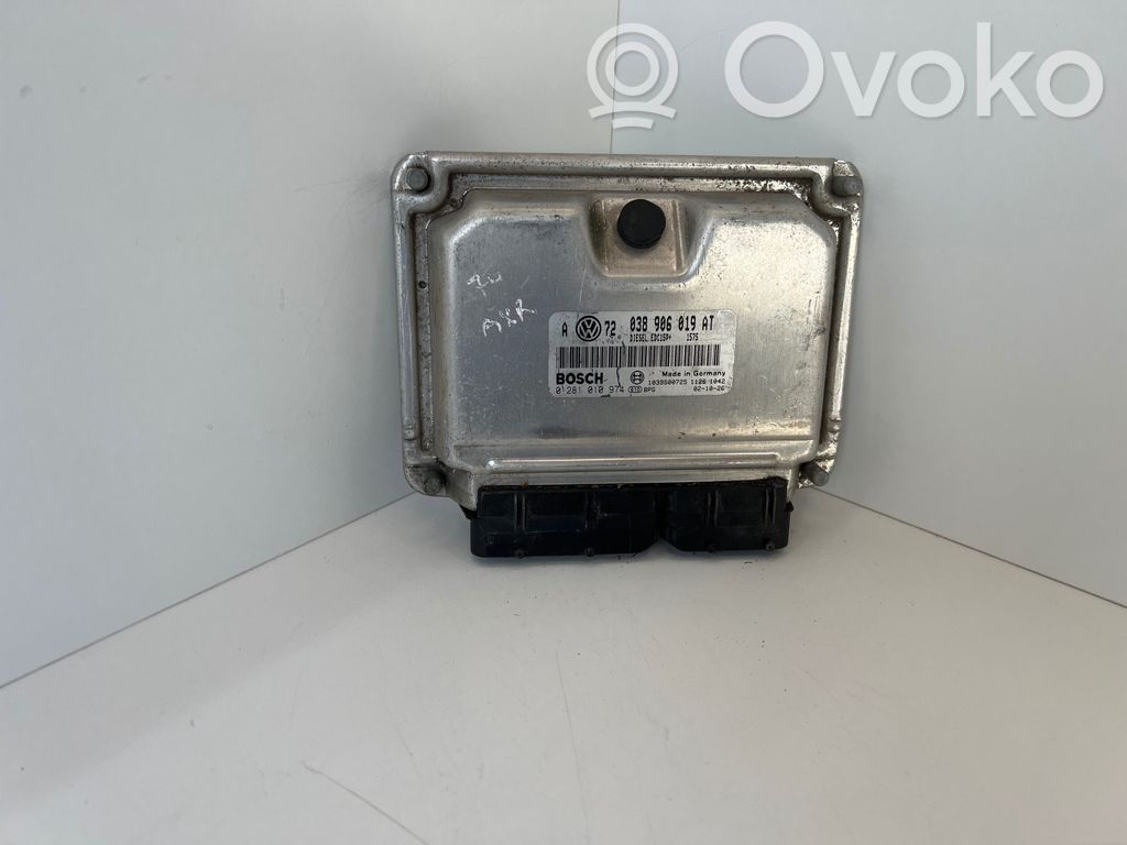 Engine control unit/module   038906019AT,0281010974,1039S00725