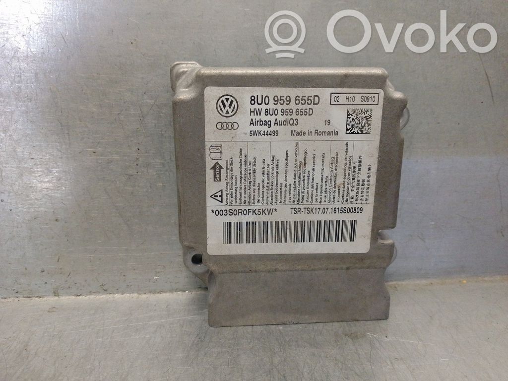Audi Q3 8U Module de contrôle airbag 