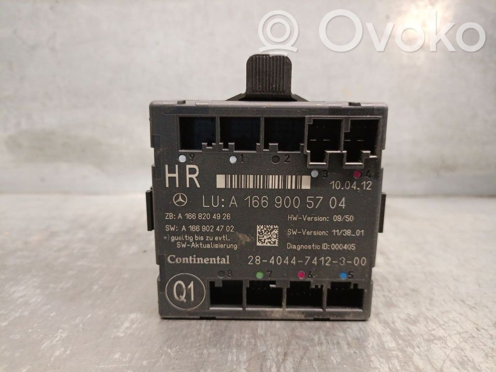 Mercedes-Benz ML W166 Alte unități/module de control 