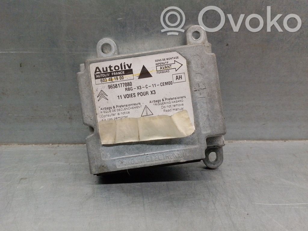 Centralina/modulo airbag   9658177080,603481900,AUTOLIV