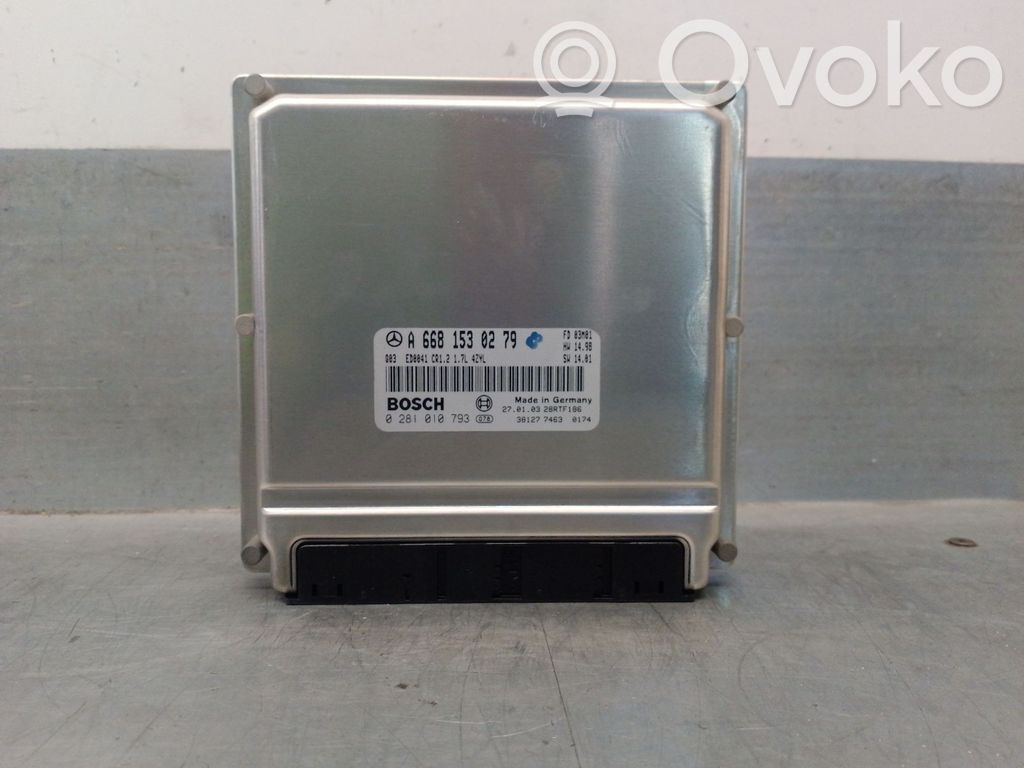 Mercedes-Benz A W168 Sterownik / Moduł ECU 