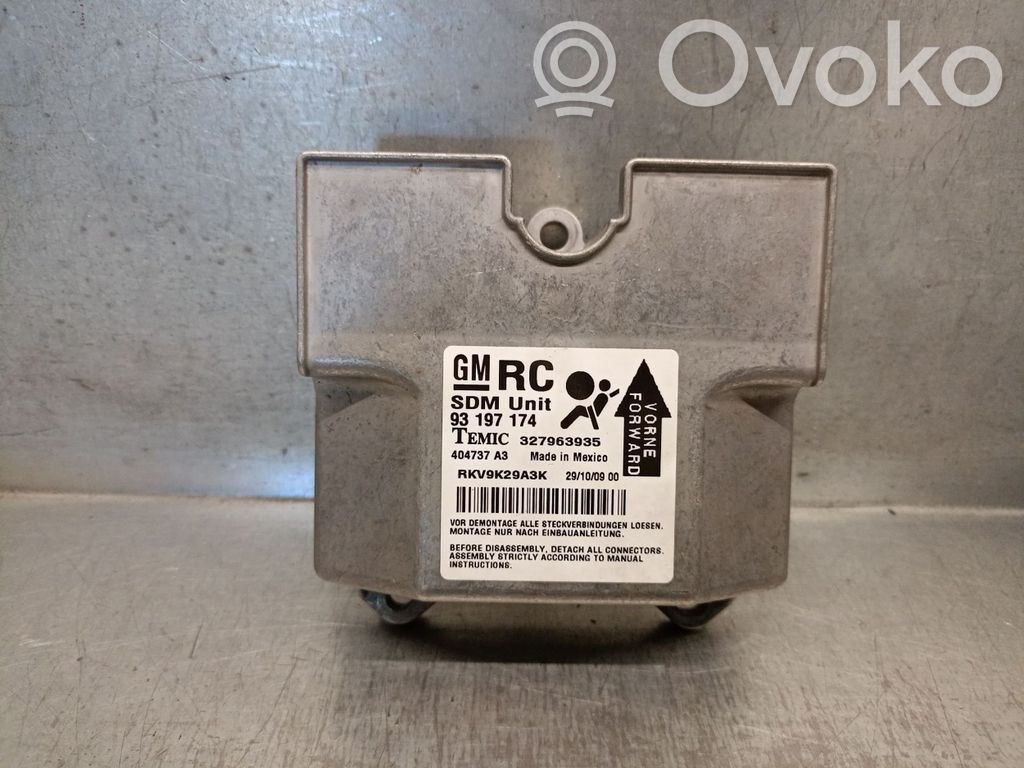 Opel Astra G Unidad de control/módulo del Airbag 