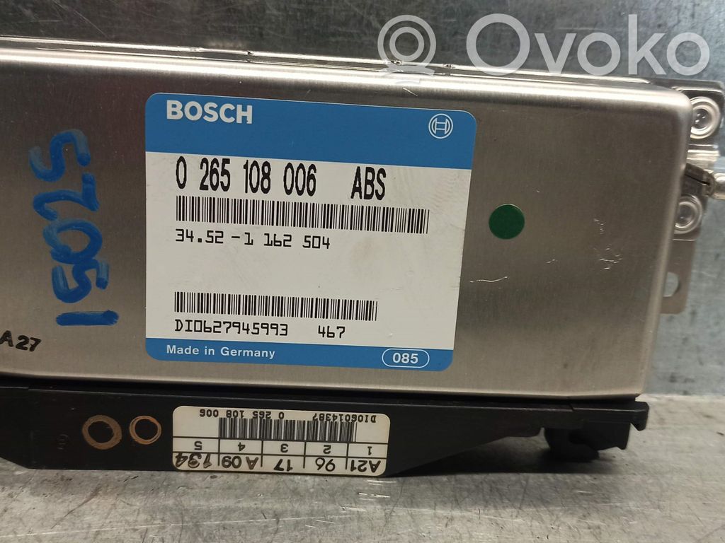 Unidad de control/módulo del ABS   34521162504,0265108006,BOSCH