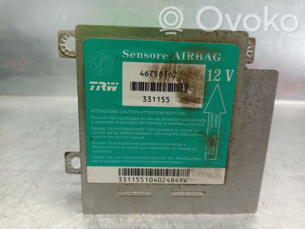 Fiat Punto (188) Oro pagalvių valdymo blokas 