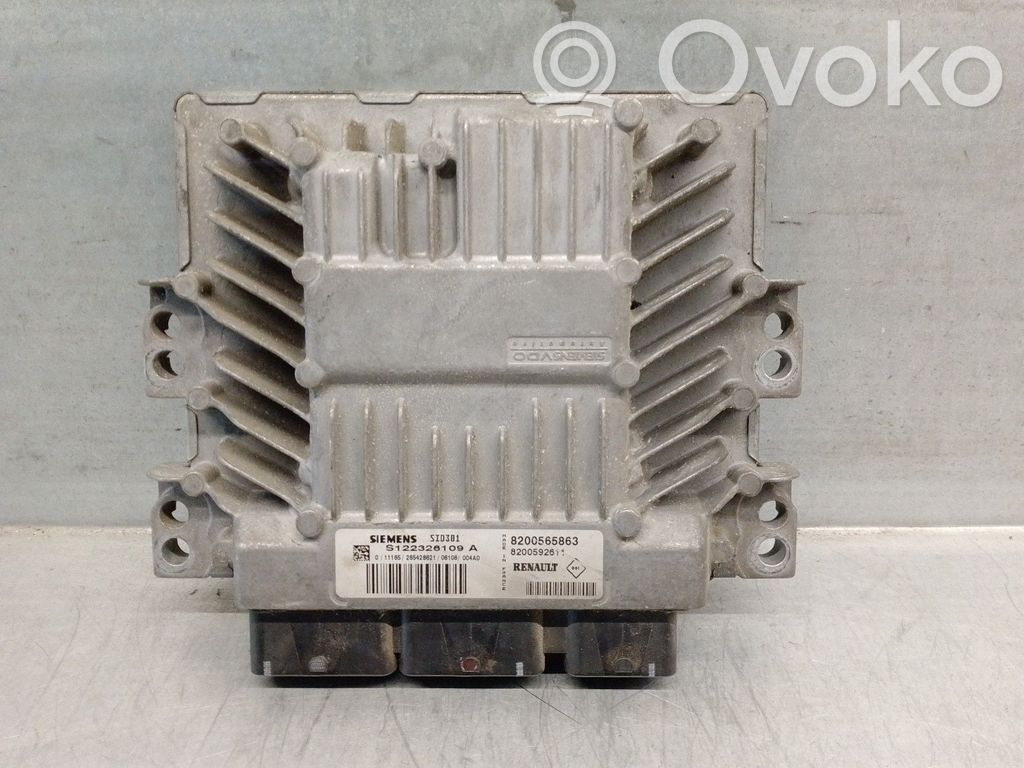 Engine control unit/module   8200565863,S122326109A,SIEMENS
