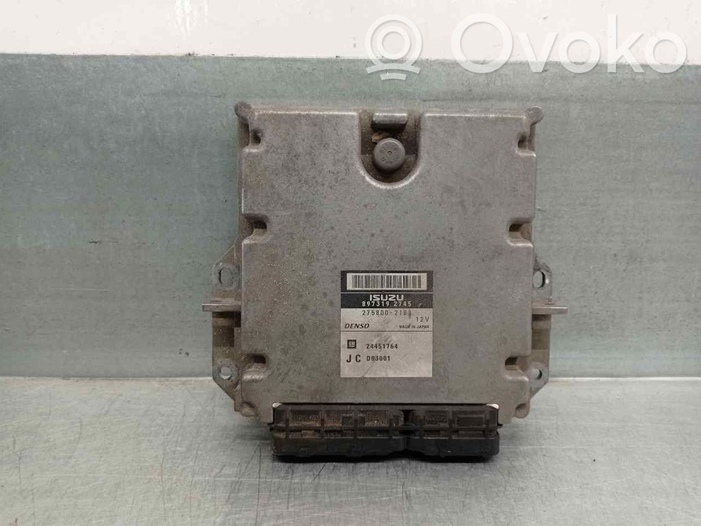 Engine control unit/module   8973192745,2758002183,DENSO