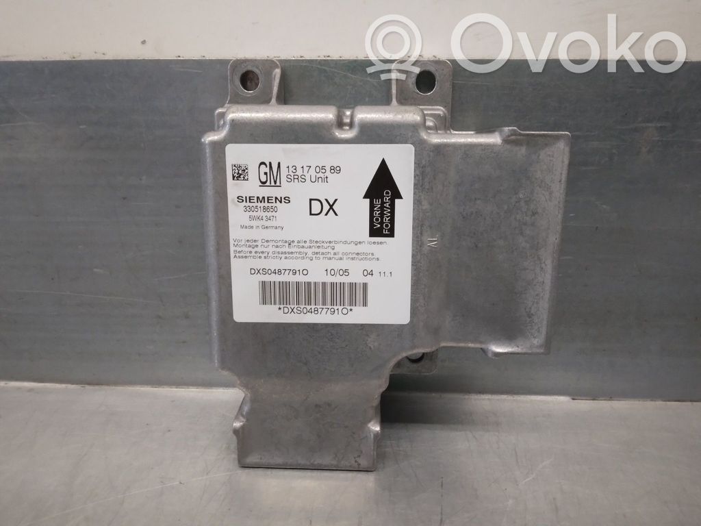Opel Vectra C Centralina/modulo airbag 