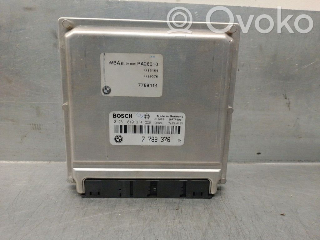 Unidad de control/módulo del motor   7789376,0281010314,BOSCH