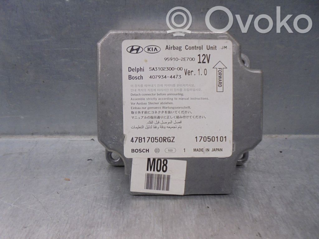 Centralina/modulo airbag   959102E700,4079344473,BOSCH