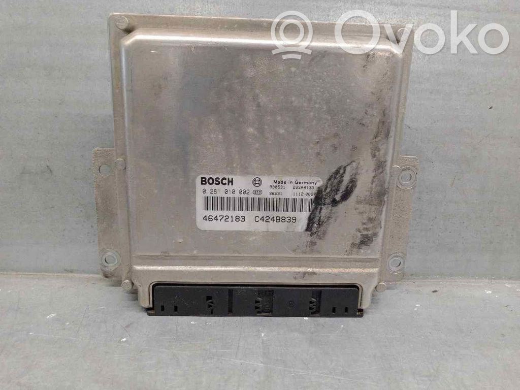 Engine control unit/module   46472183,0281010002,BOSCH