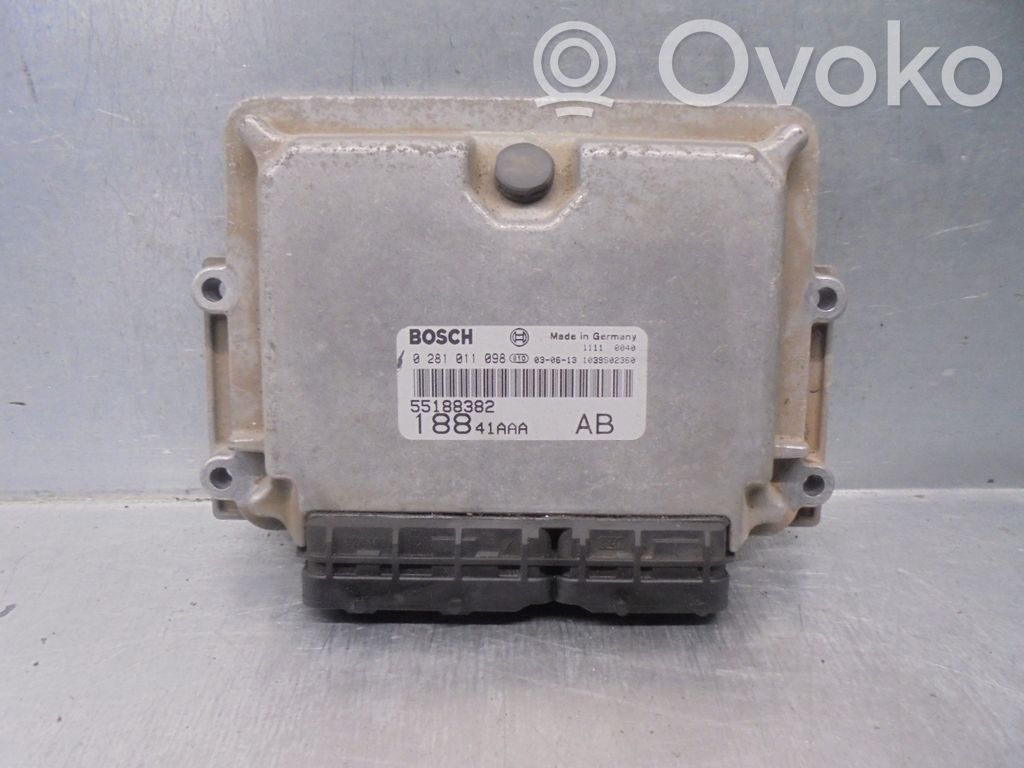 Fiat Punto (188) Sterownik / Moduł ECU 