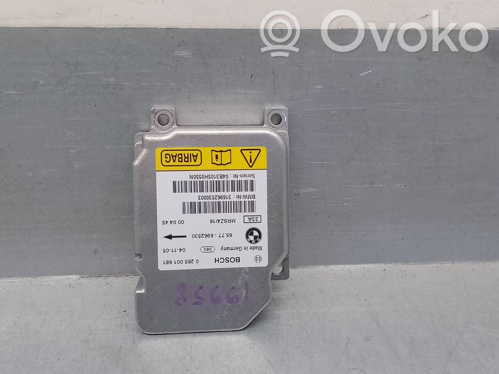 Module de contrôle airbag   65776962530,0285001681,BOSCH