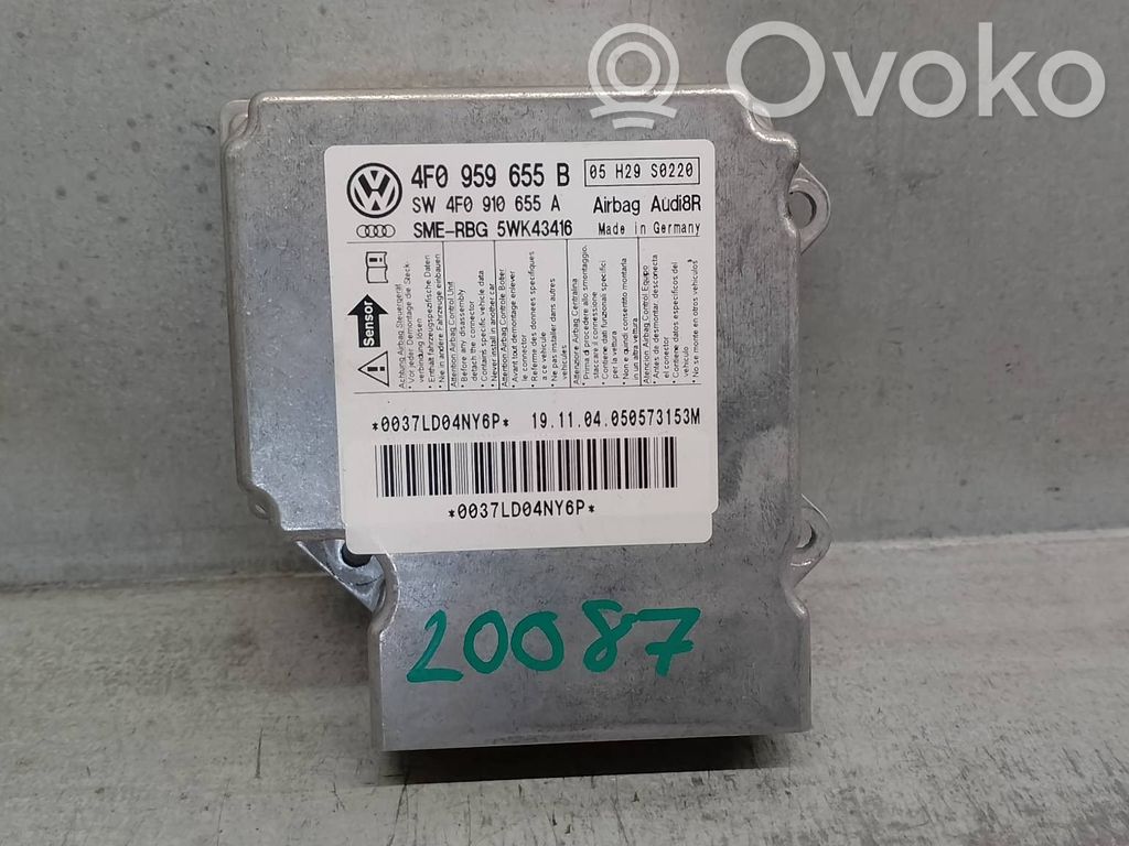 Unidad de control/módulo del Airbag   4F0959655B,5WK43416,5WK43416SME