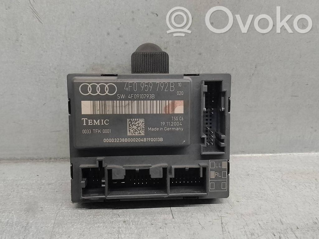 Audi A6 S6 C6 4F Unidad de control de puerta 
