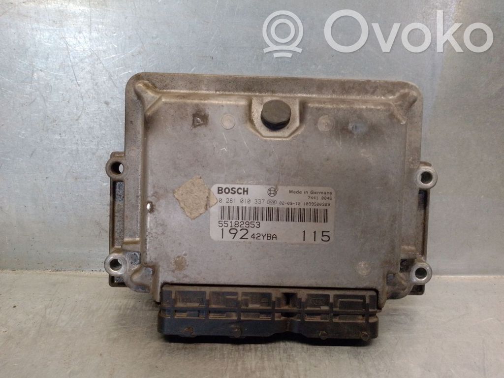 Engine control unit/module   55182953,0281010337BOSCH