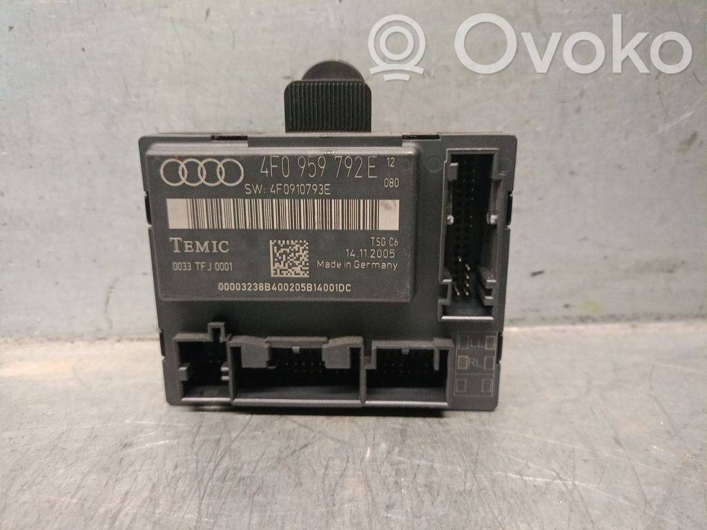 Audi A6 S6 C6 4F Unidad de control de puerta 