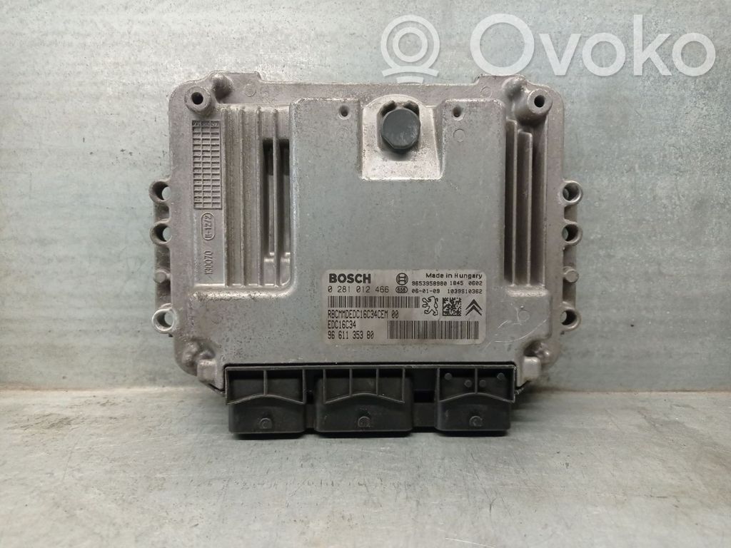 Engine control unit/module   9656841180,0281011802BOSCH