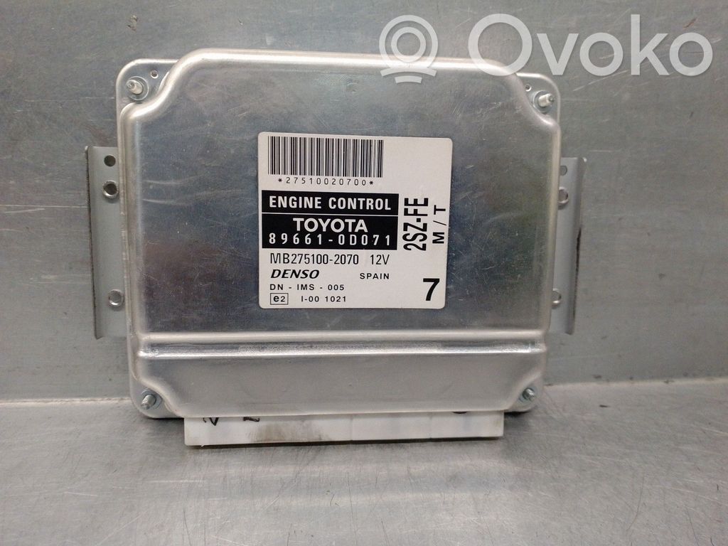 Engine control unit/module   896610D071,MB2751002070,DENSO
