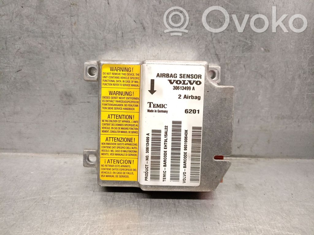 Volvo S40, V40 Unitate/modul de comandă airbaguri 