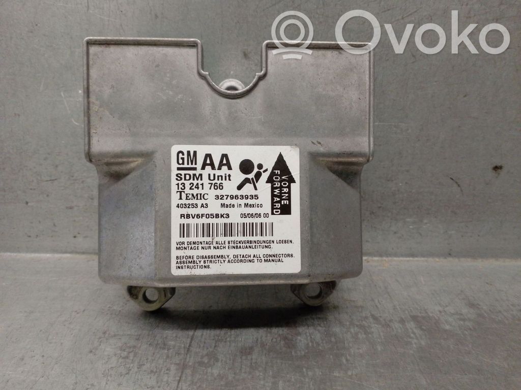 Opel Zafira B Centralina/modulo airbag 