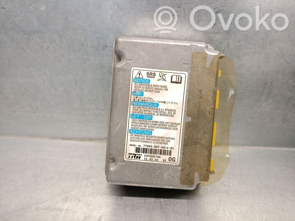 Honda Accord Sterownik / Moduł Airbag 